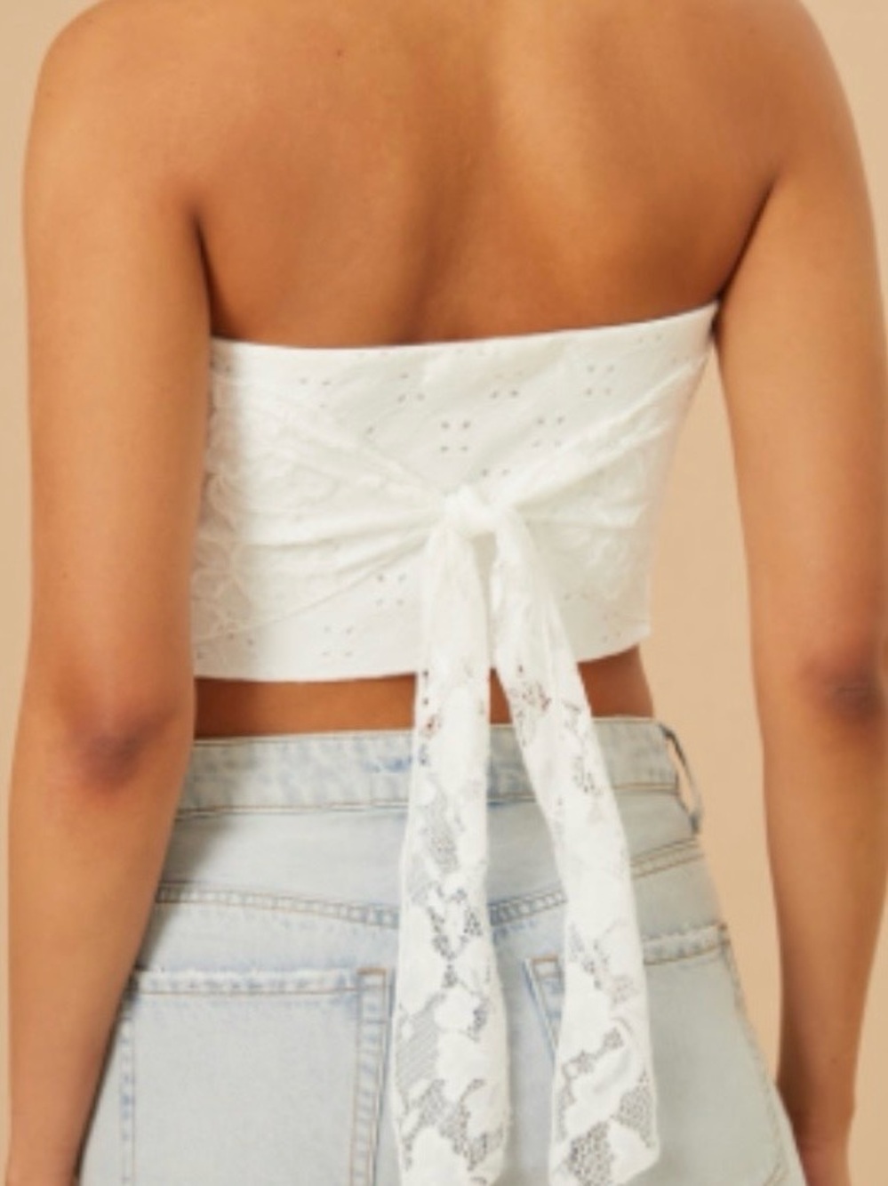 Altar'd State Jasmine Lace Tube Top - White
